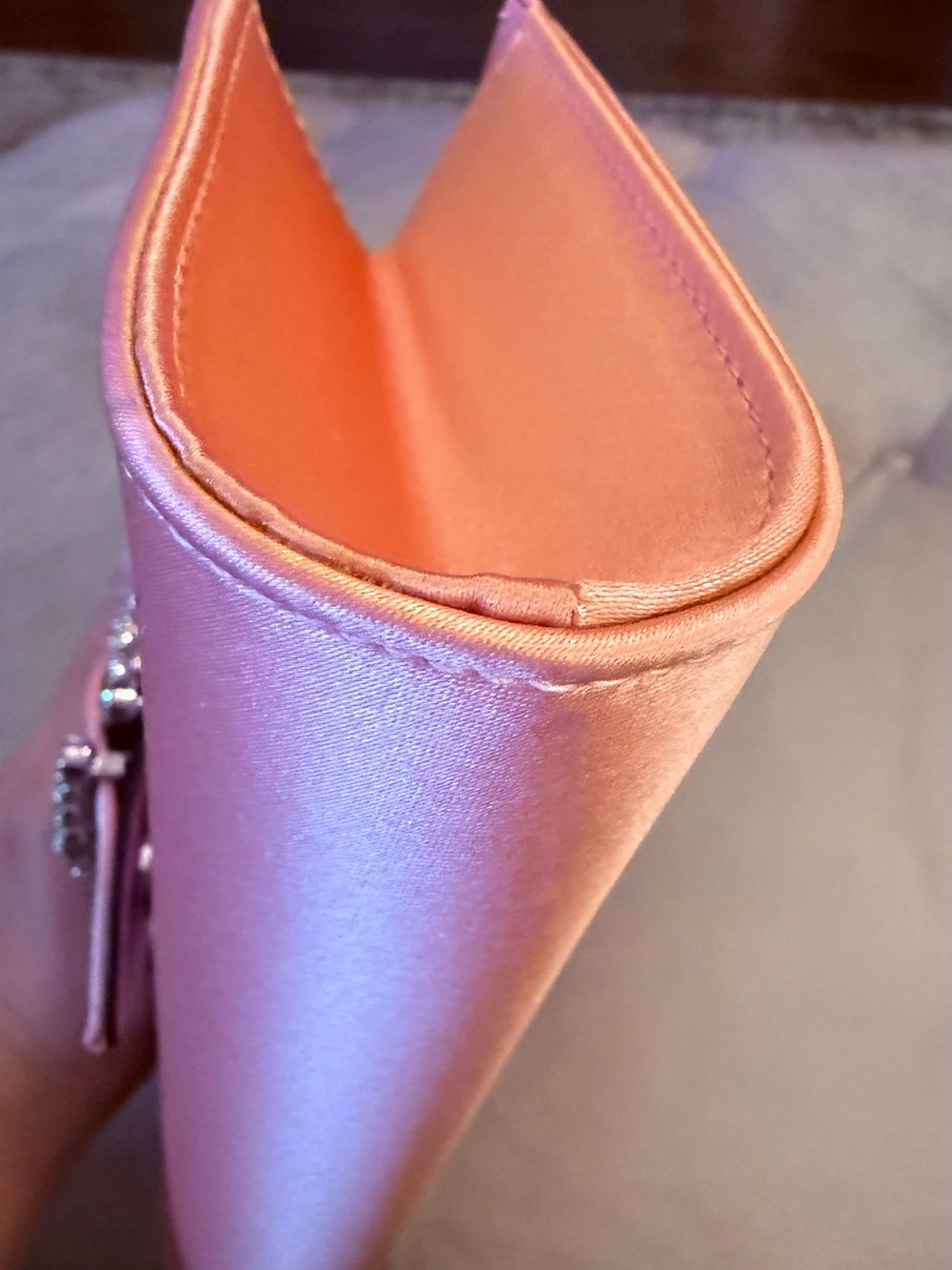 NWT Jimmy Choo Cheri Satin Clutch - Picture 5 of 8